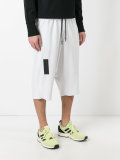 drawstring track shorts 