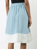 bleached effed A-line skirt