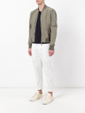 flap pocket bomber jacket 