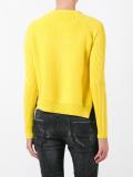 skinny side slit cardigan