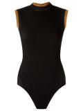 sleeveless knit swimsuit