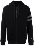 striped sleeve hoodie