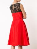 inverted pleat flared dress
