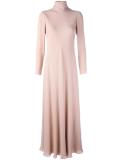 funnel neck maxi dress