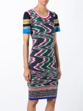 abstract print shortsleeved dress