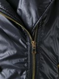 biker-style puffer jacket