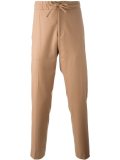 drawstring waistband straight trousers