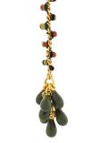 hanging beaded cluster earrings