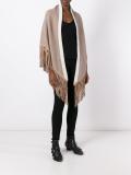 reversible fringed scarf