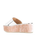 Mirrored flat-form mules