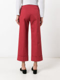 flared cropped trousers