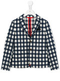 checked blazer