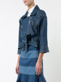 denim biker jacket