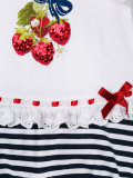 sequin strawberry embroidered shorties