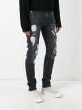 Faded Destroy紧身牛仔裤