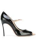 buckled stiletto pumps