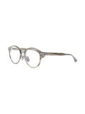 embossed titanium round glasses