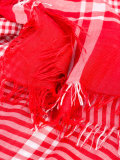 checked scarf
