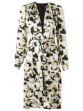 v-neck printed dress