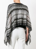cropped knitted poncho