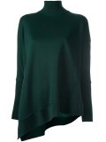 high neck pointy sweatshirt