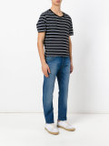 stonewashed slim-fit jeans