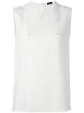 double-breasted buttoned tank