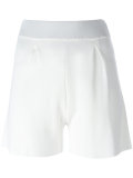 front pleat shorts