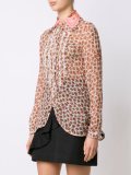 bandana collar sheer shirt