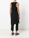 asymmetric layered waistcoat