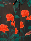 carnation print long sleeve shirt