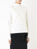 ribbed trim jumper 