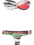 print bandeau bikini