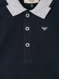 contrast trim polo shirt