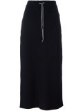 drawstring fitted skirt