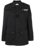 Love patch military jacket