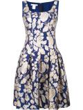 leaf brocade dress