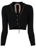 cropped buttoned cardigan