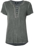 lace-up T-shirt