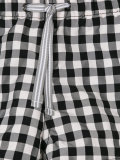checked swim shorts 