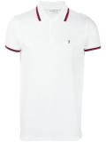 striped trim polo shirt
