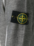 arm patch zipped hoodie
