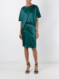 shortsleeved silk dress
