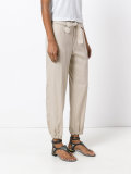 gathered ankle trousers