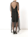 polka-dot sheer dress