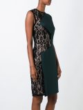 lace insert shift dress
