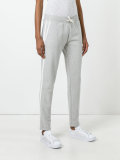 contrast trim track pants