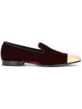 metallic point loafers