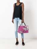 feather print shoulder bag 