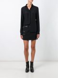 multi zip mini skirt